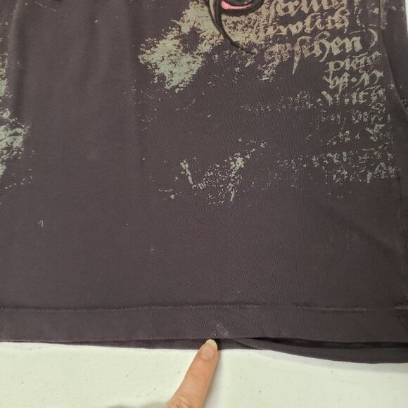 Women's Black and Pink Graphic Top - Picture 5 of 11